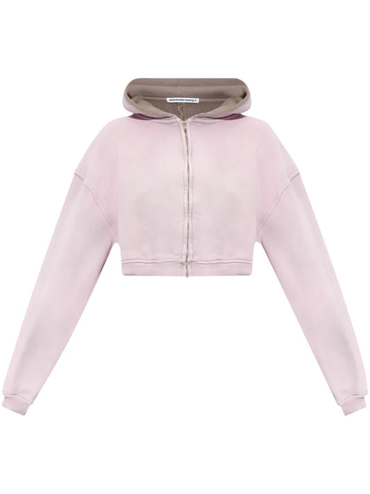 Zip-Up Cropped Hoodie