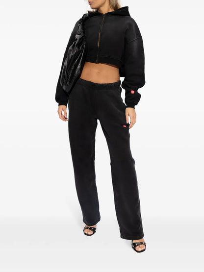 Zip-Up Cropped Hoodie
