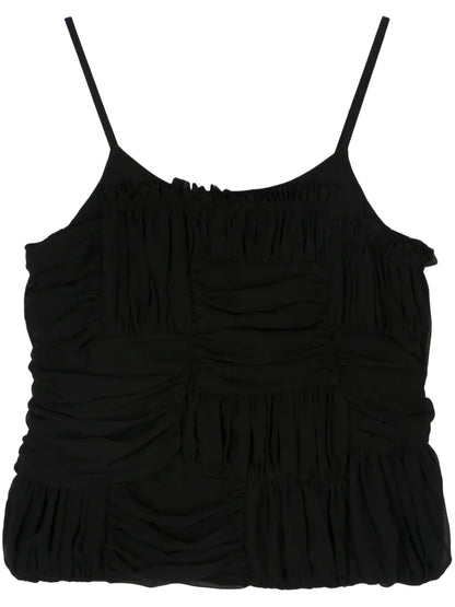 Draped-Detail Blouse