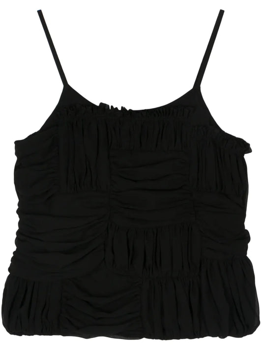 Draped-Detail Blouse