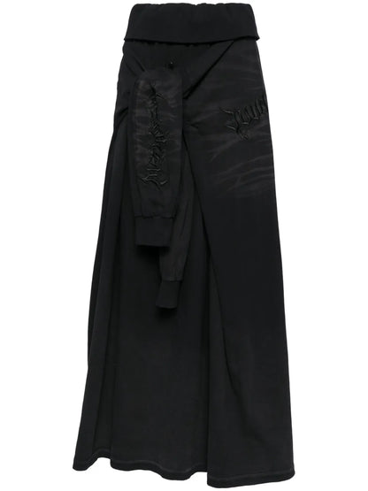 Sweatshirt Cotton Maxi Skirt