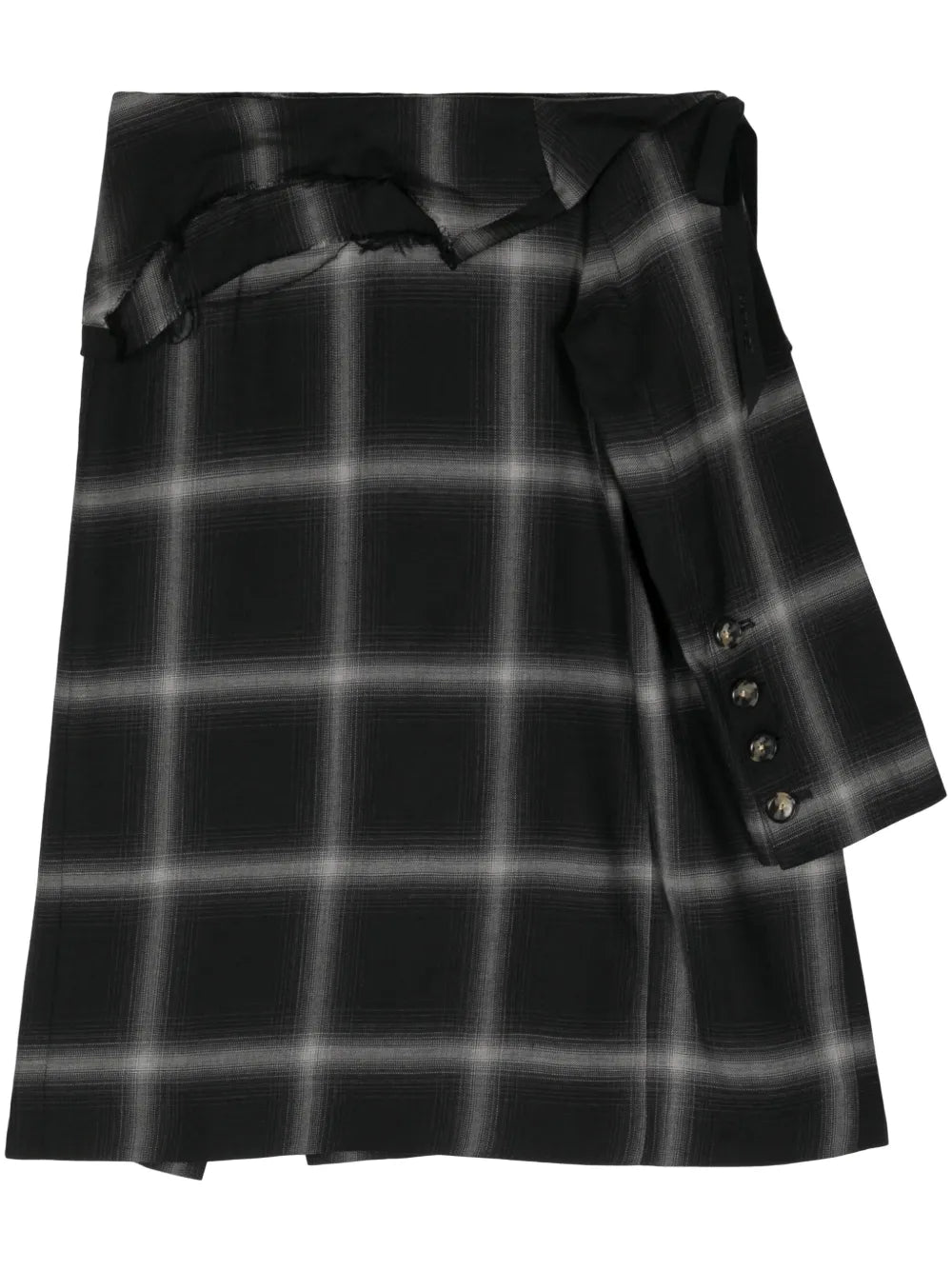 Birkin Plaid Wool Skirt