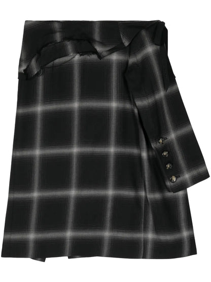 Birkin Plaid Wool Skirt