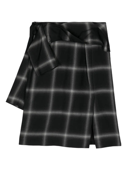 Birkin Plaid Wool Skirt