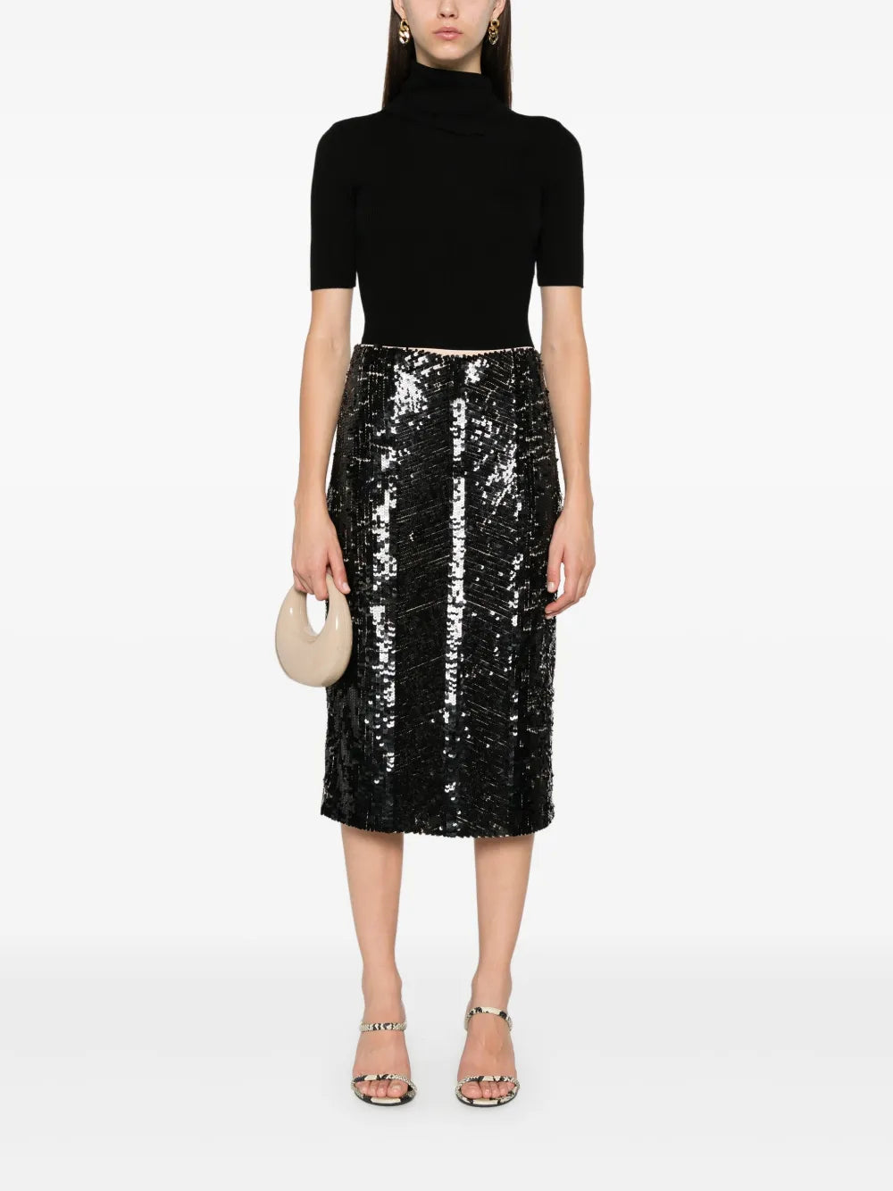 Sequined Midi Skirt