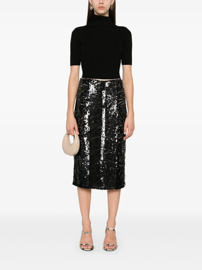 Sequined Midi Skirt