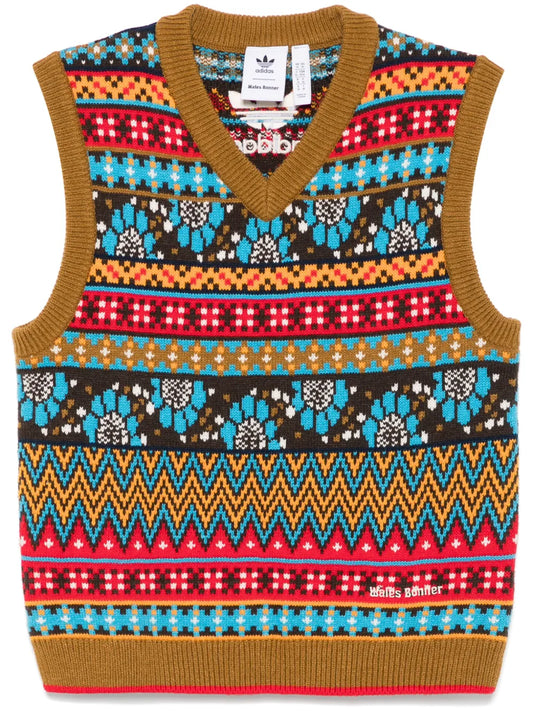 Intarsia-Knit Vest