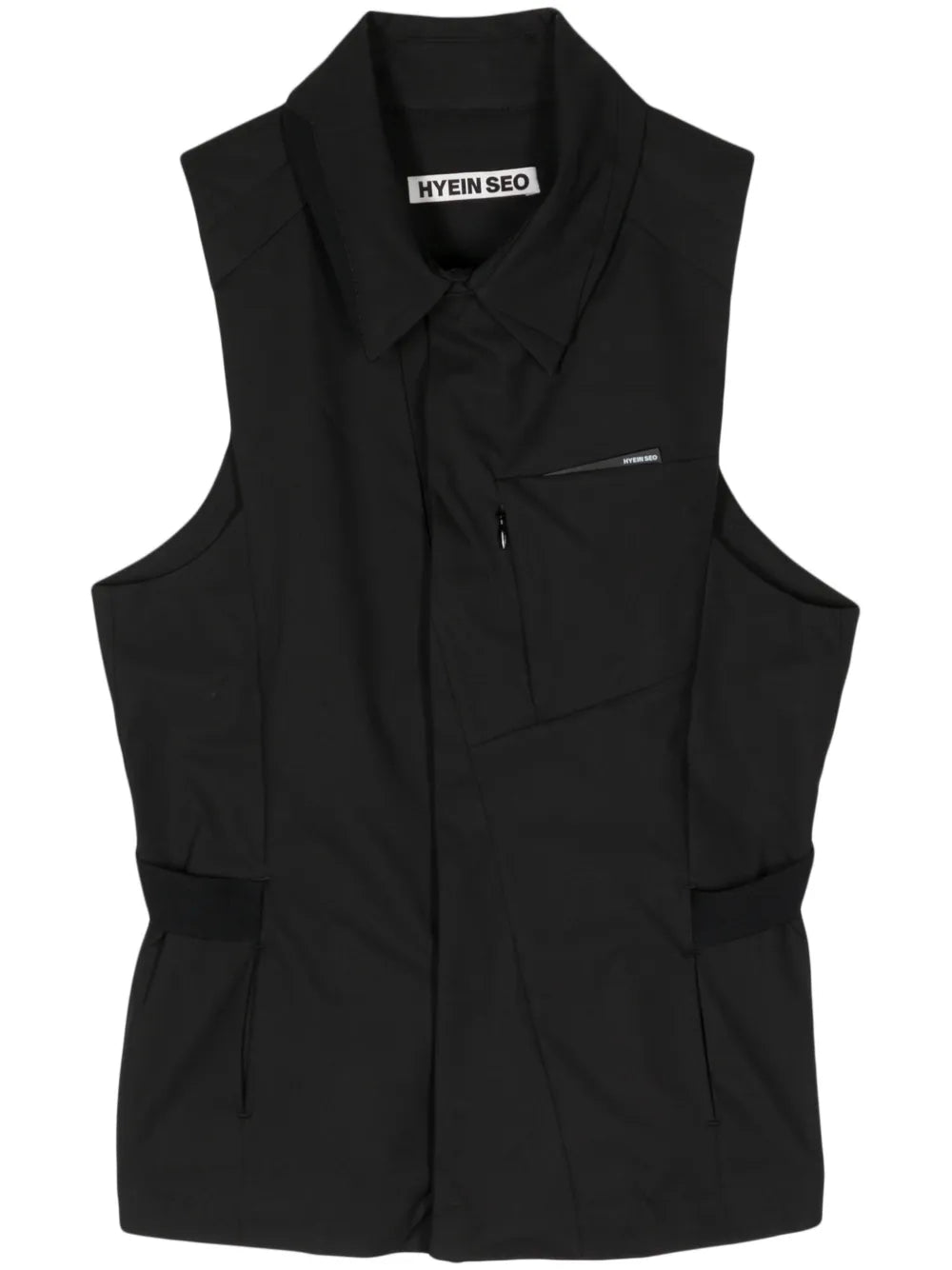 Logo-Print Sleeveless Shirt