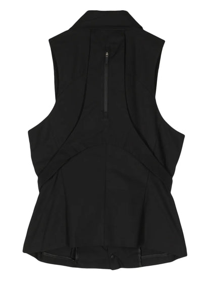 Logo-Print Sleeveless Shirt