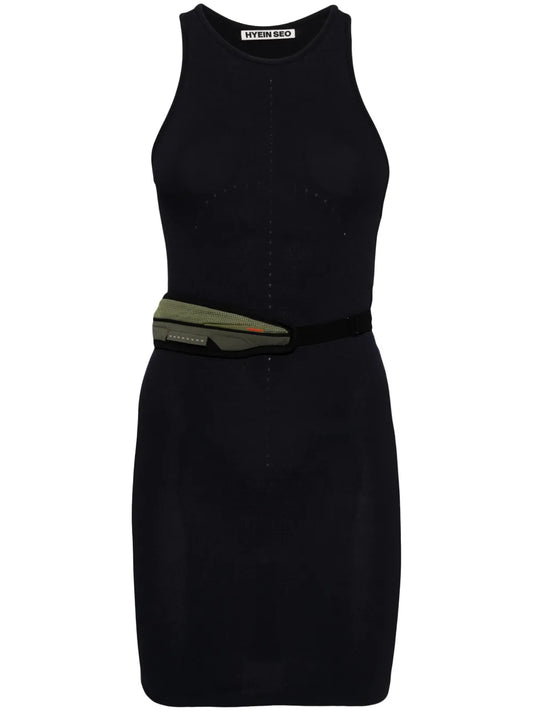 Pouch-Appliqué Tank Dress