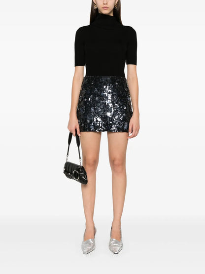 Sequined Mini Skirt