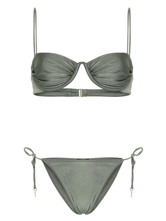 Monowire Satin Bikini Set