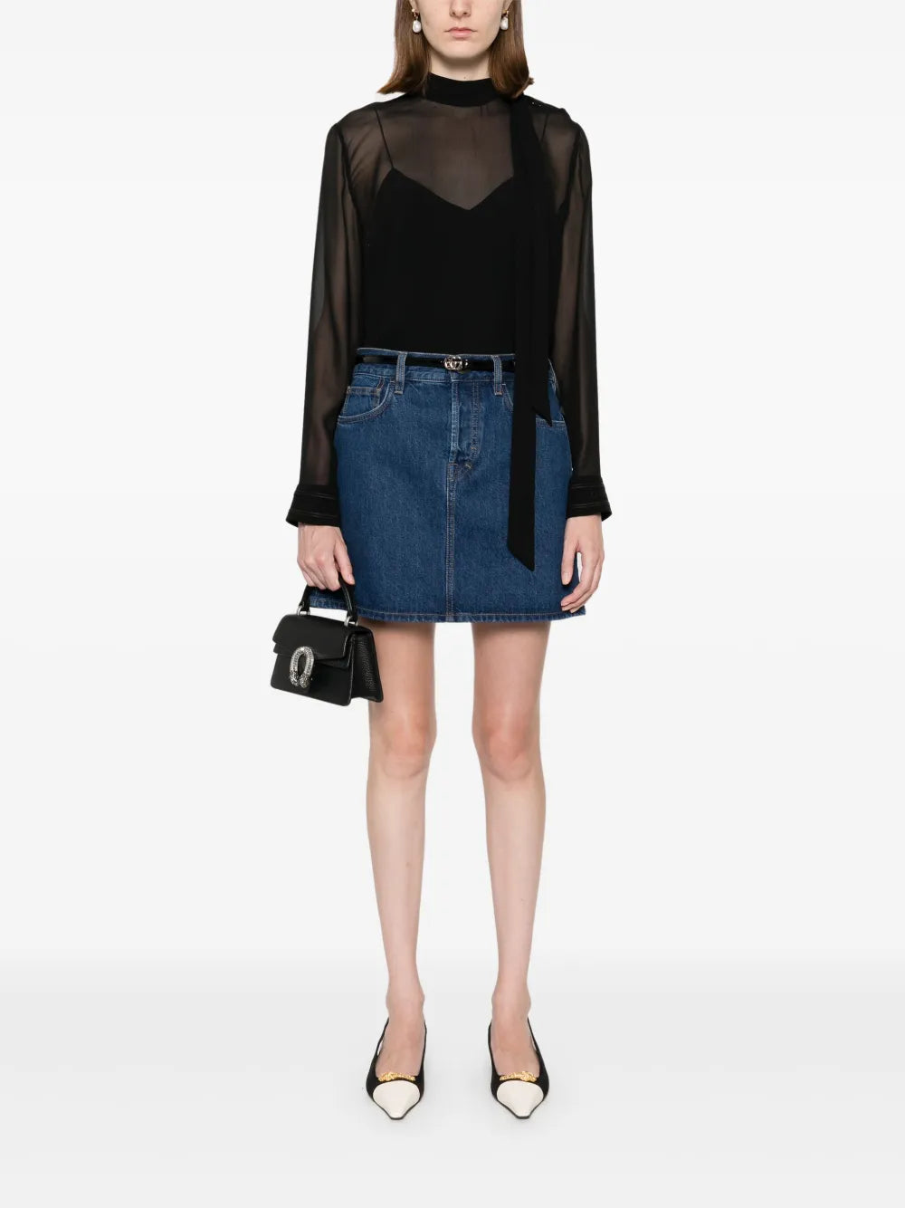 Denim Mini Skirt