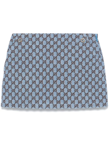 Gg Shadow Bouclé Mini Skirt