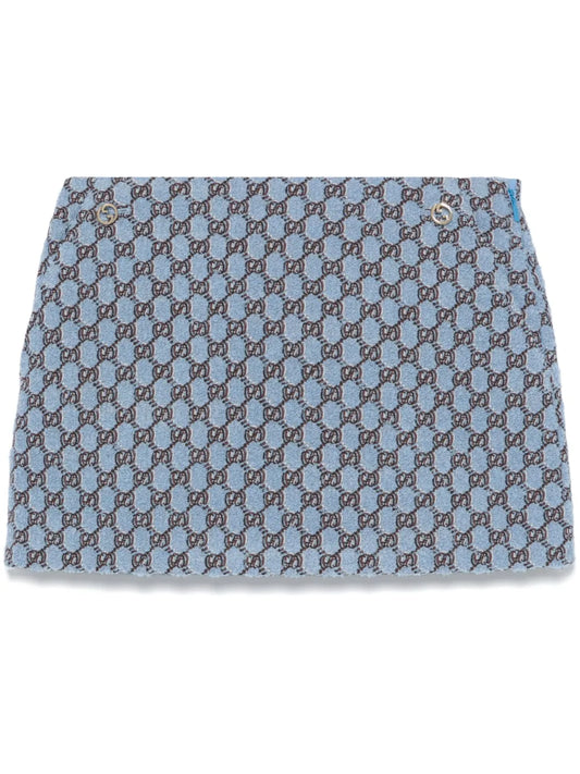 Gg Shadow Bouclé Mini Skirt