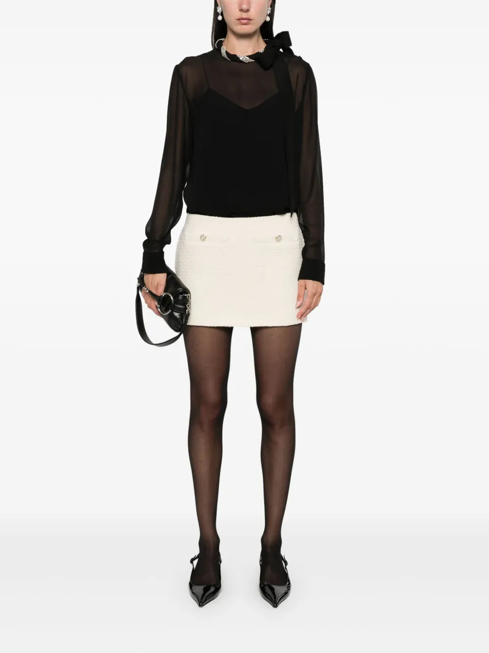 Crystal-Embellished Blouse