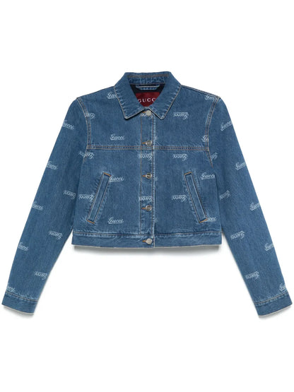 Lasered Denim Jacket