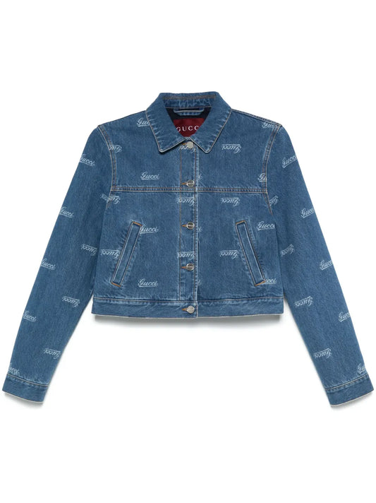 Lasered Denim Jacket