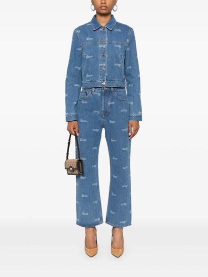 Lasered Denim Jacket