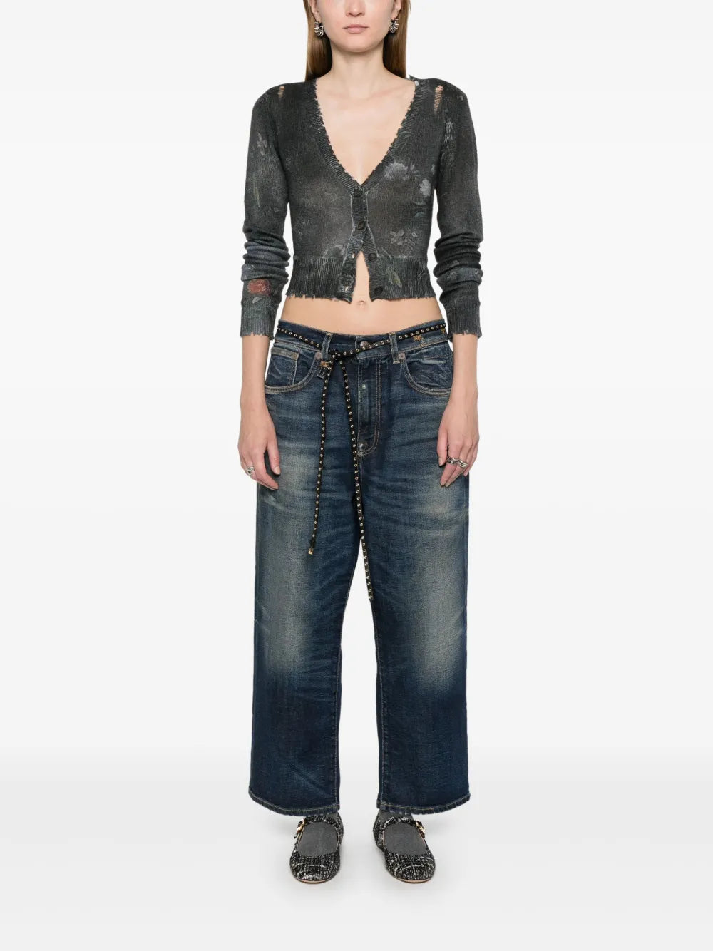 Whiskered Boyfriend Jeans