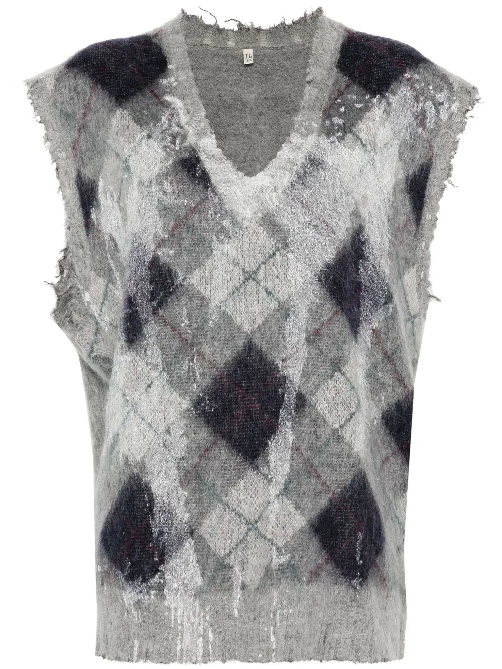 Argyle-Knit Vest