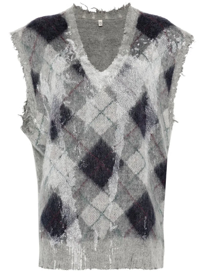 Argyle-Knit Vest