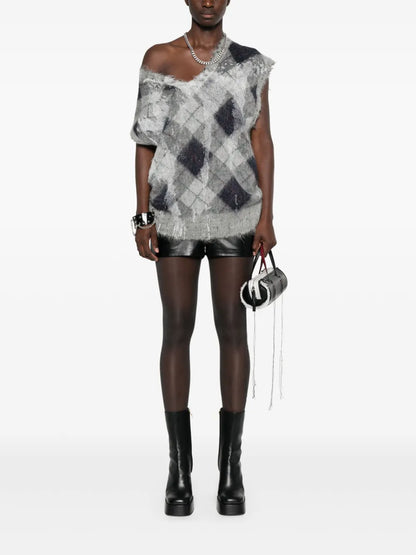 Argyle-Knit Vest