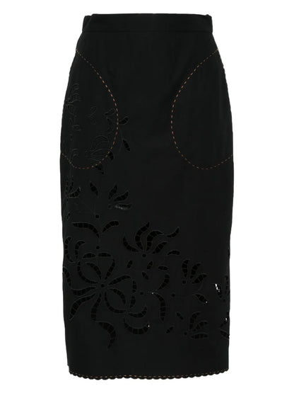 Sisi Cotton Midi Skirt