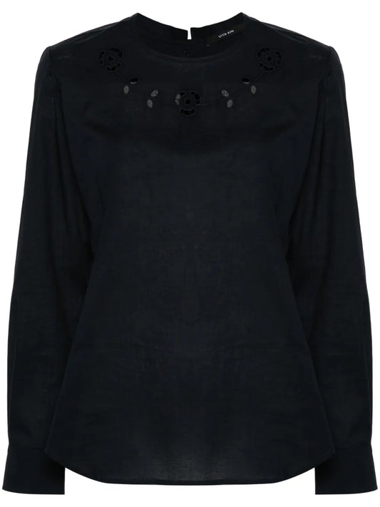 La Vie En Rose Poplin Blouse