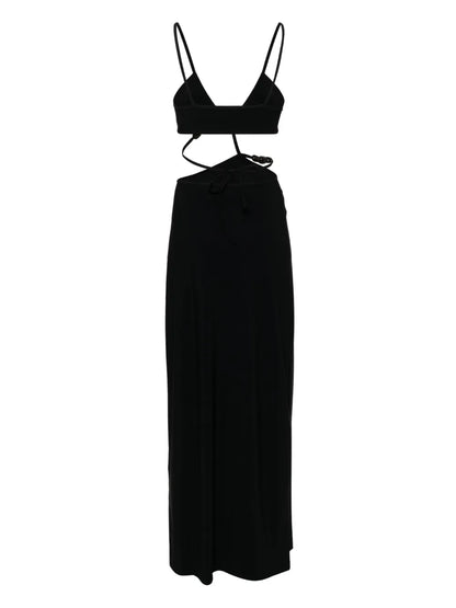 Cross Bandeau Midi Dress