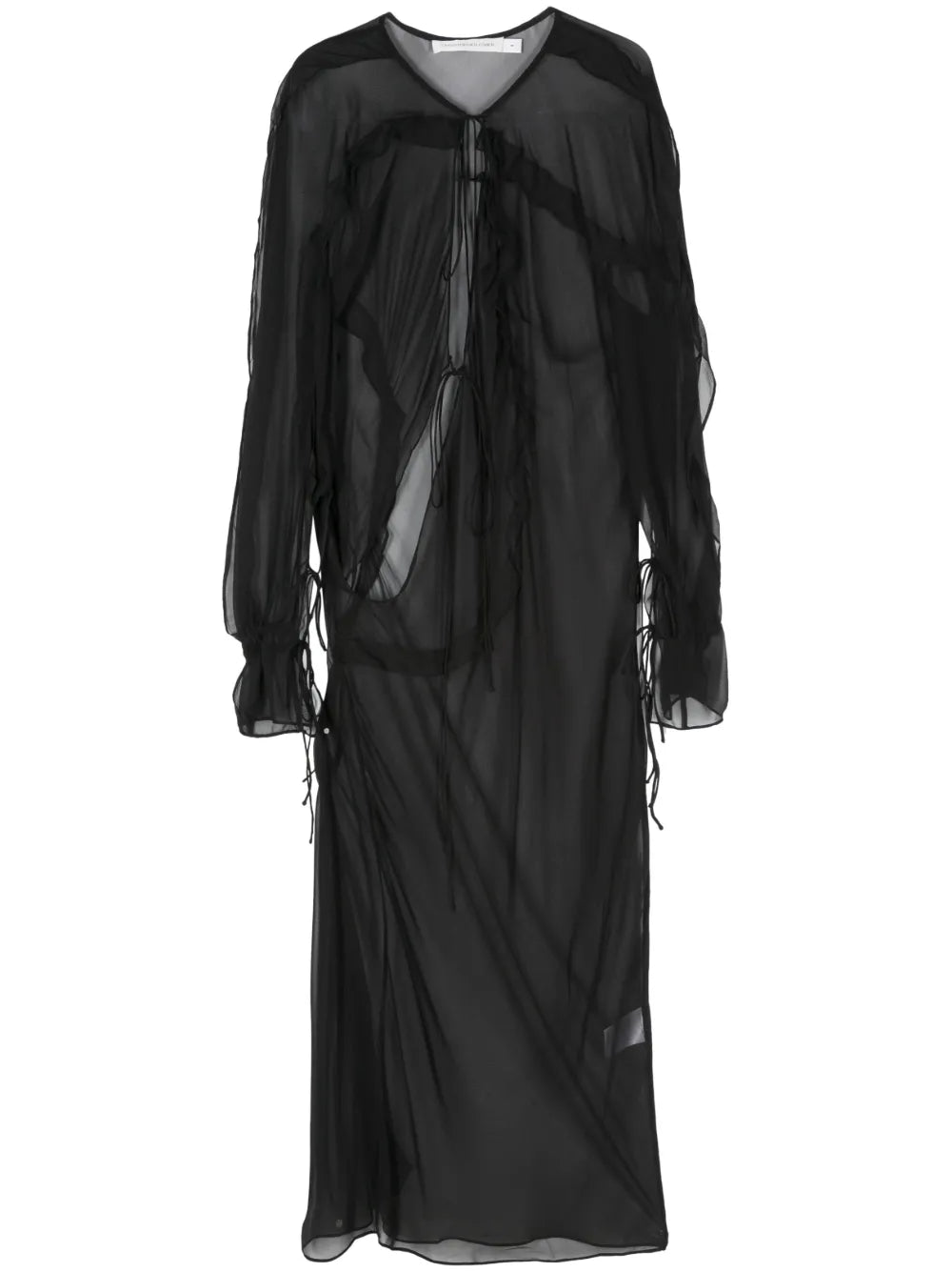 Bias Concave Midi Dress