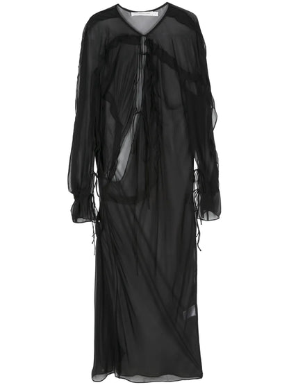 Bias Concave Midi Dress
