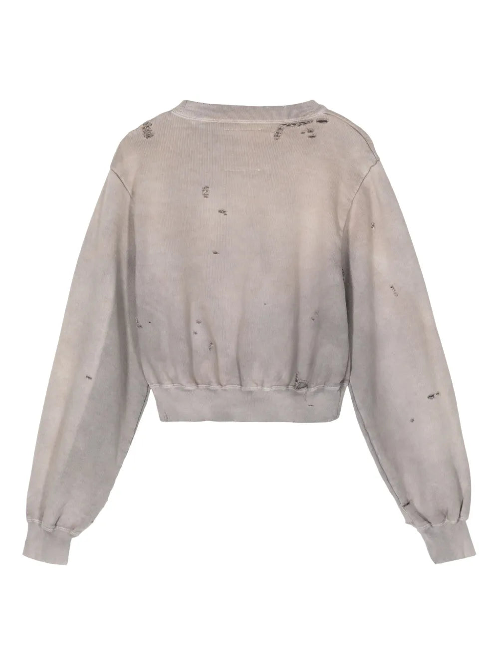 Distressed Cotton Sweatshirt
