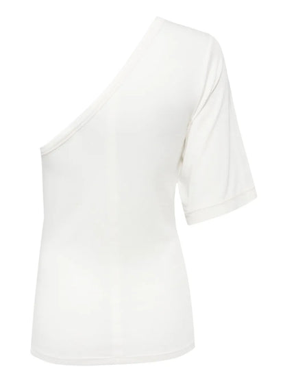 One-Shoulder Soft-Jersey Top