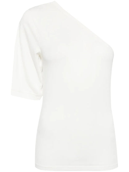 One-Shoulder Soft-Jersey Top