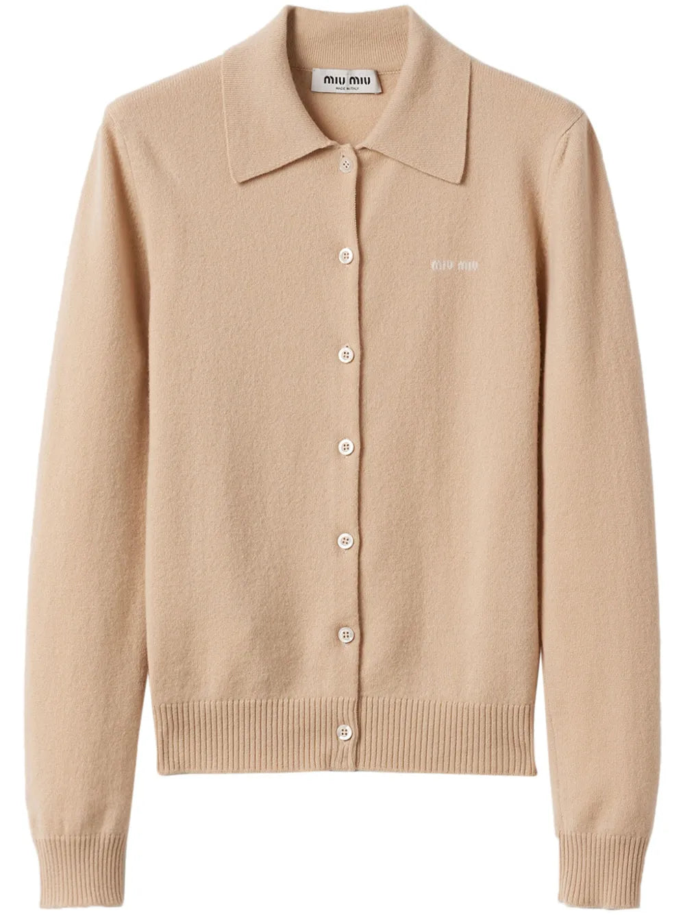 Intarsia-Knit Logo Cardigan