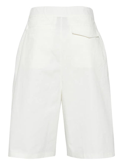 Pleat-Detail Tailored Shorts