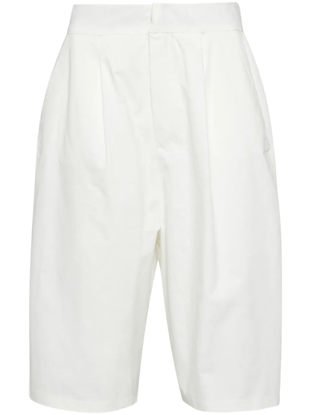 Pleat-Detail Tailored Shorts