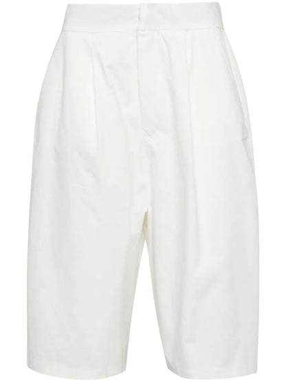 Pleat-Detail Tailored Shorts