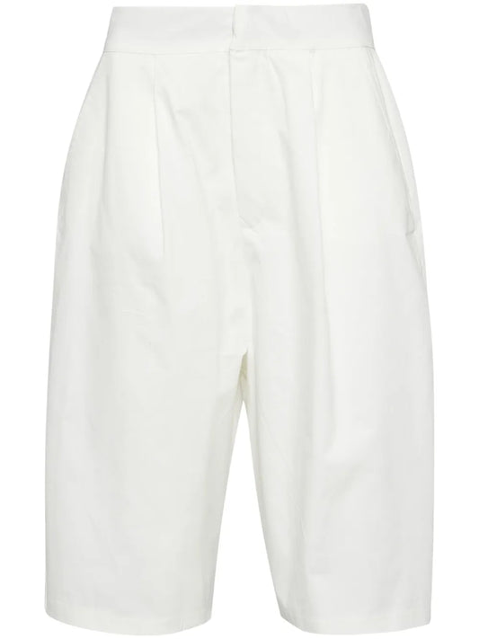 Pleat-Detail Tailored Shorts