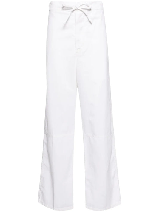 Drawstring-Waist Cotton Trousers
