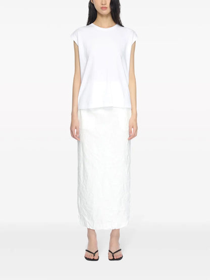 Sleeveless Cotton T-Shirt