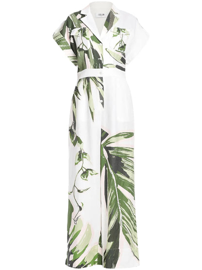Floral-Print Jumpsuit
