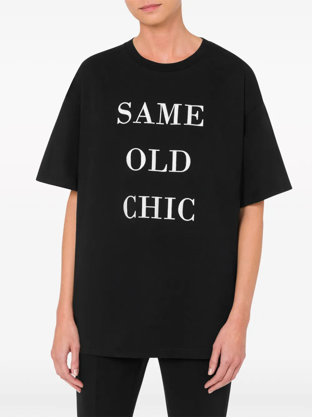 Slogan-Print Cotton T-Shirt