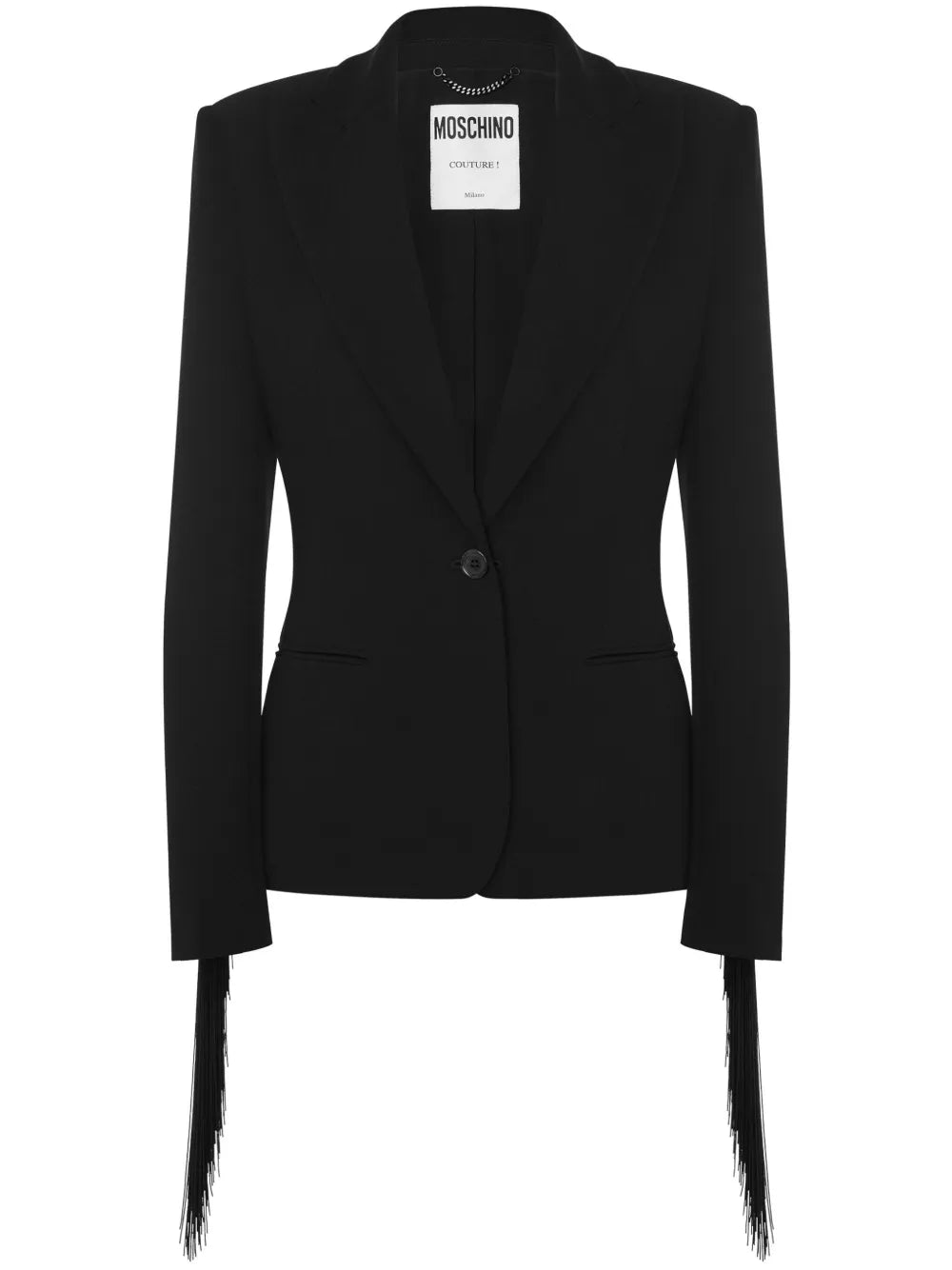 Fringed Single-Breasted Blazer