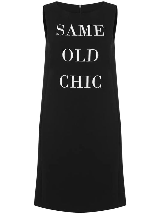 Embroidered Round-Neck Dress