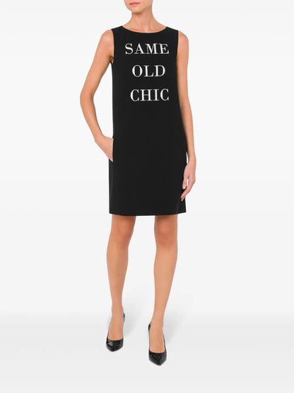 Embroidered Round-Neck Dress