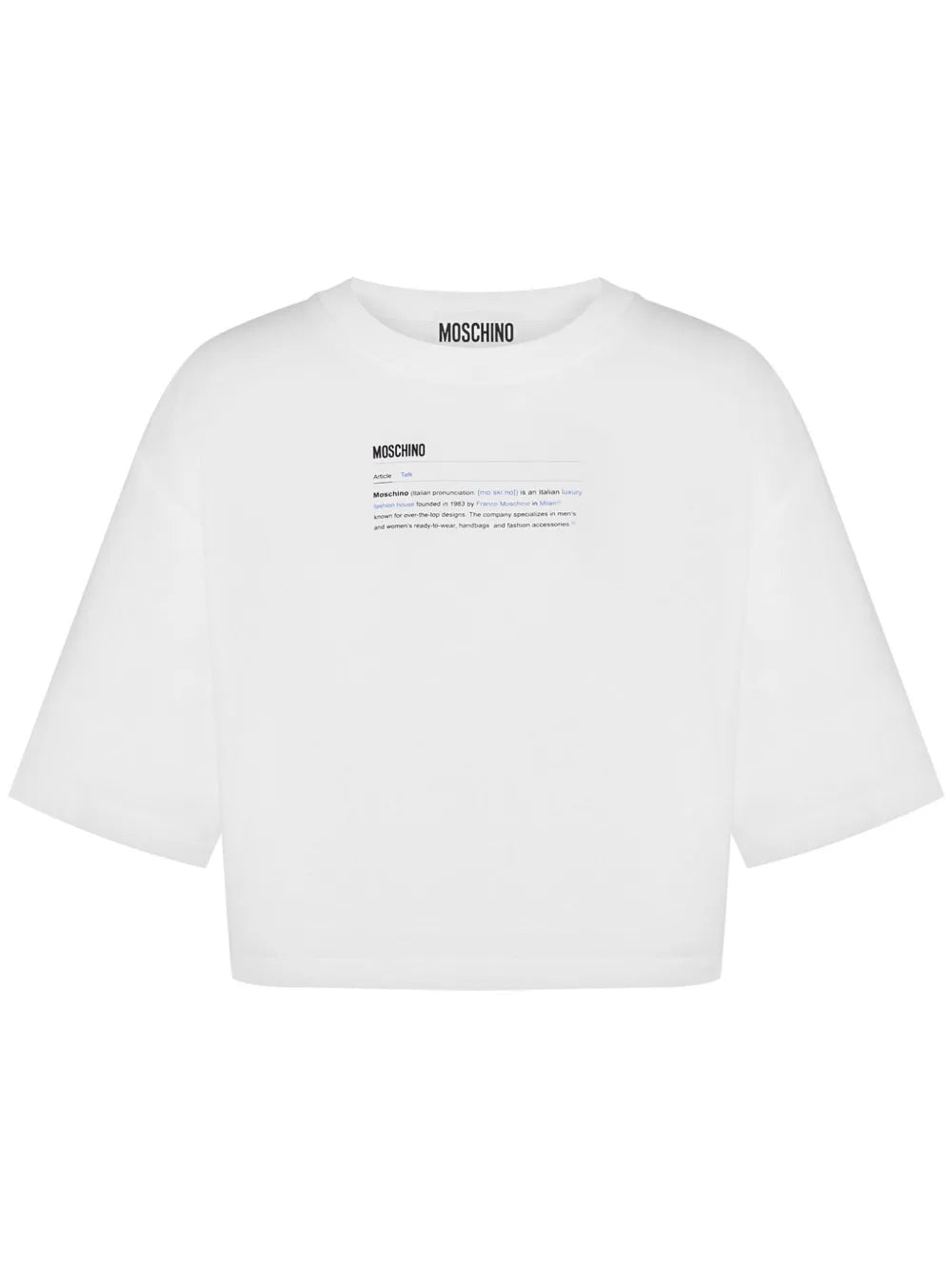 Logo-Print Cropped T-Shirt