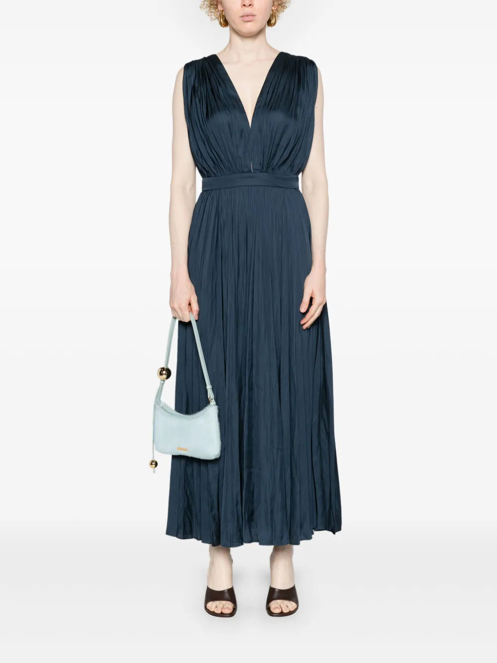 Pleated Maxi Dress