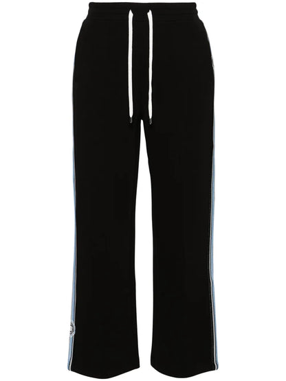 Striped Wide-Leg Track Pants